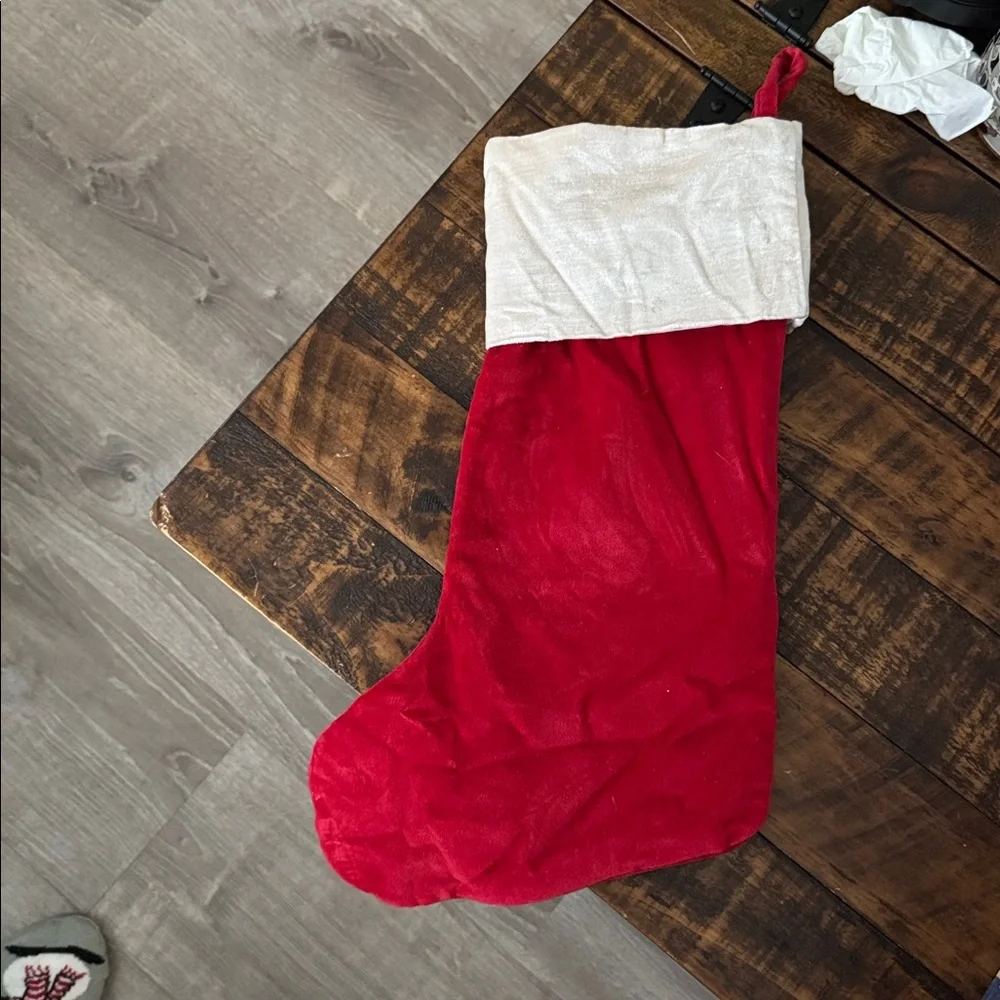 Pier One Velvet Bead Tree Stocking